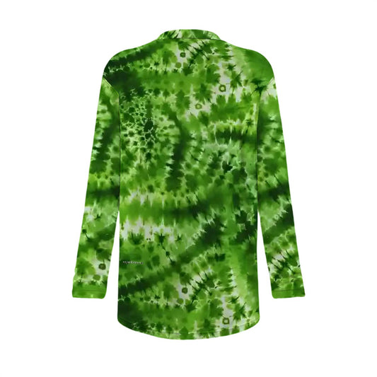 Tie-Dye Themed Women’s long sleeved cardigan, sweater vest