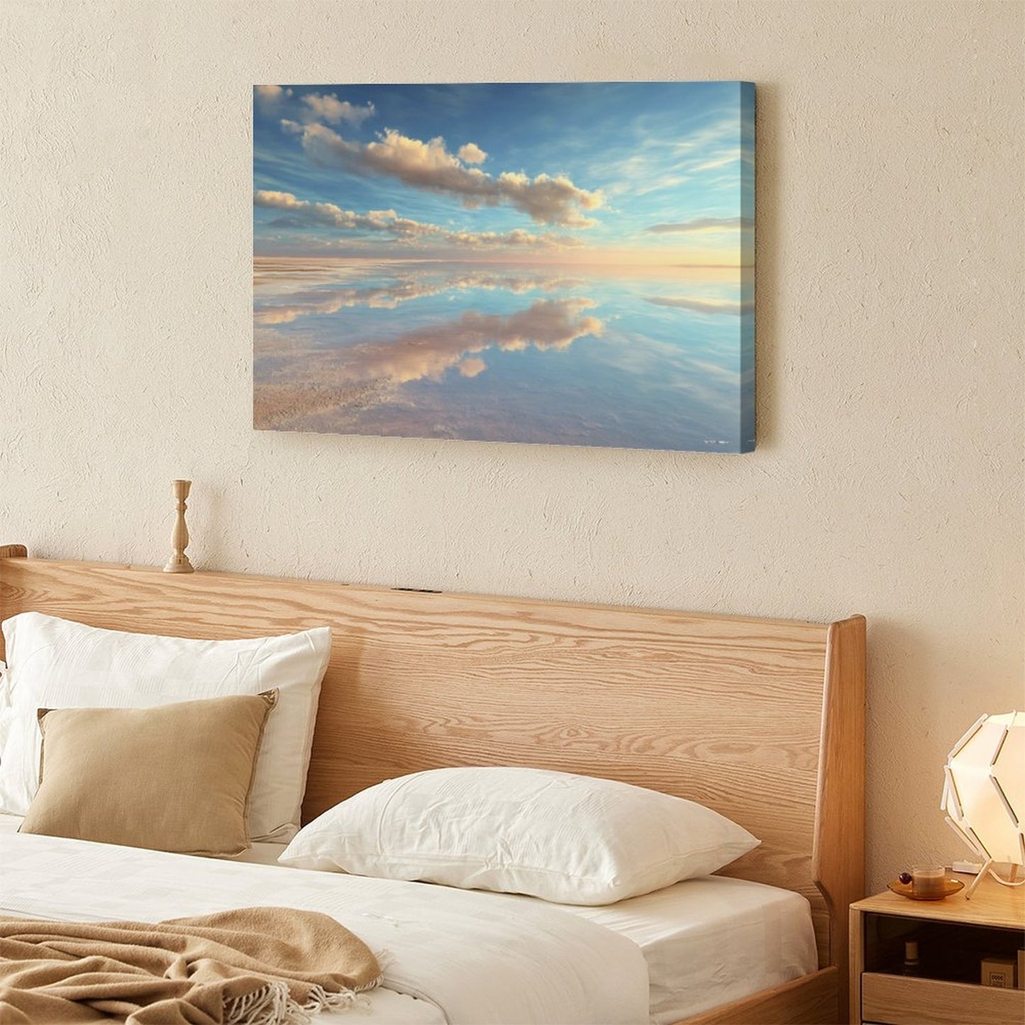 Watery Skies, Vintage Framed Canvas Art - 2 Sizes – Made in the USA