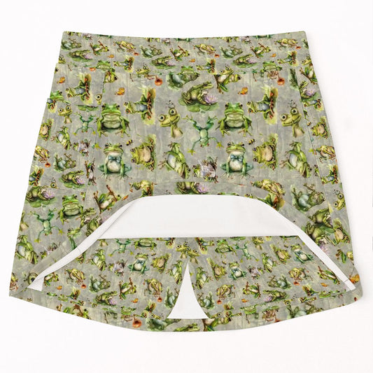 10 Animal Designs, Women’s Milk Silk Sports Skorts with Pockets