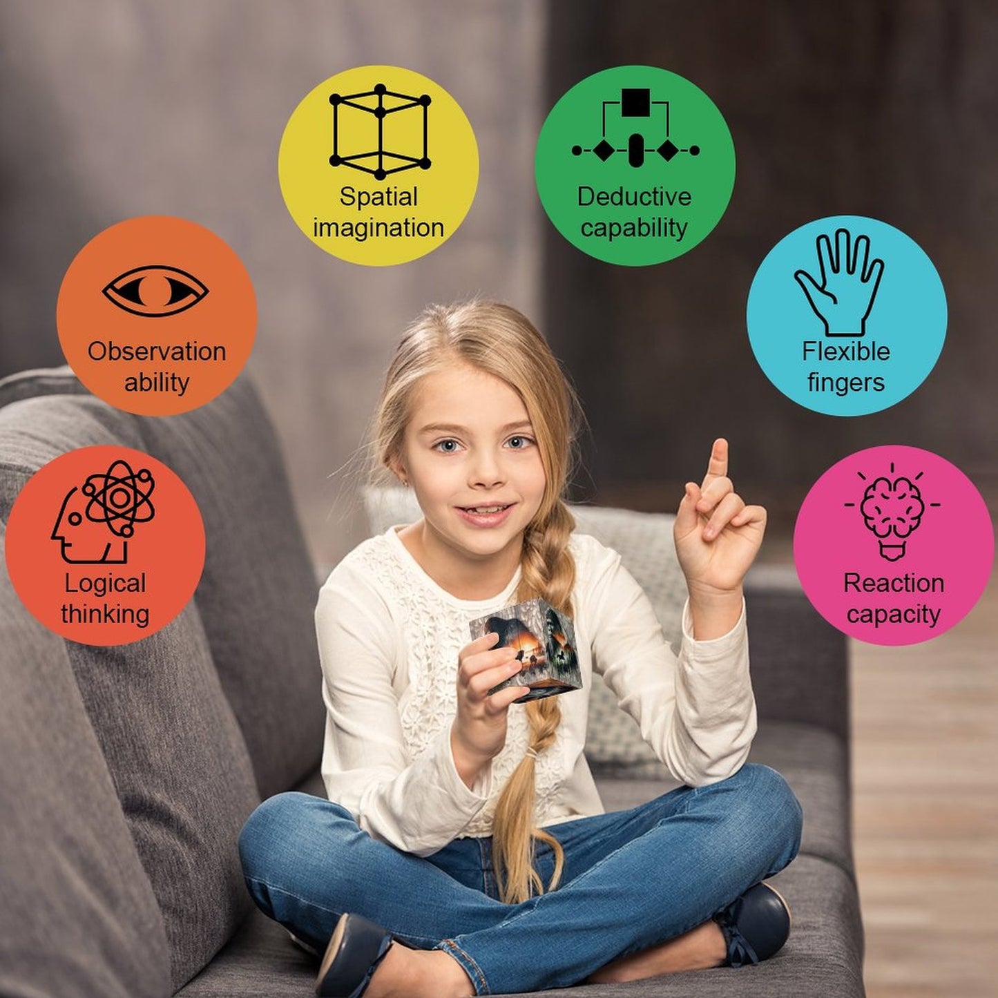 Bigfoot Sasquatch 3x3 Magic Cube