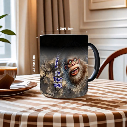 Sarcastic Sasquatch, "One In Every Family " Color Changing 11oz Mug, Color Changing 11oz Mug, Coffee Cup