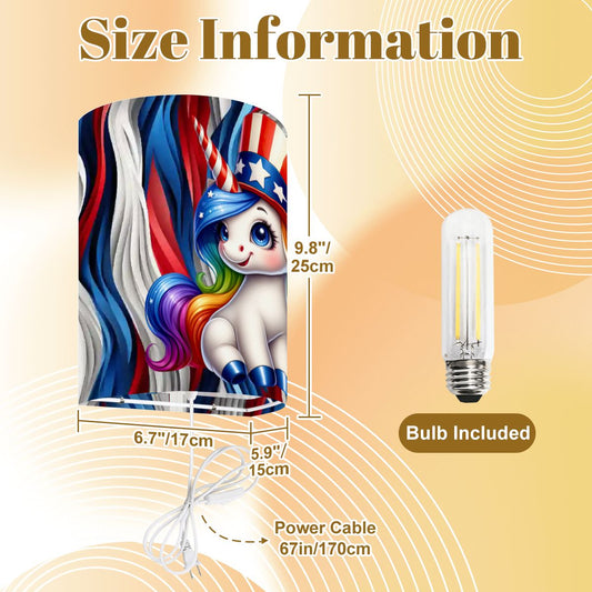 Patriot Unicorns, Wall Sconces, Set of 2, Plug In