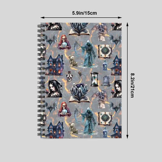 Awesome Misc Themed Spiral Notebooks, dragons, smurfs, zombies, outer space