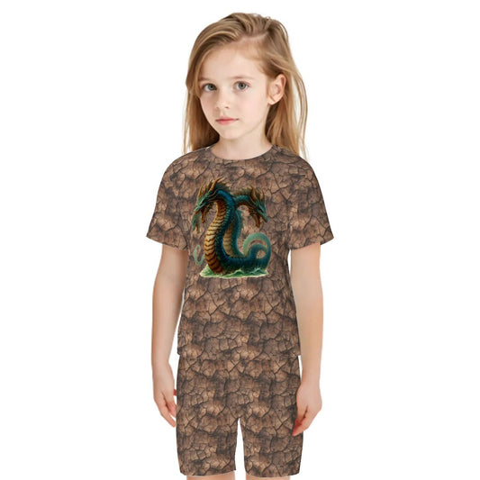 Children’s 2 Piece Short Pajama Set, Hydra