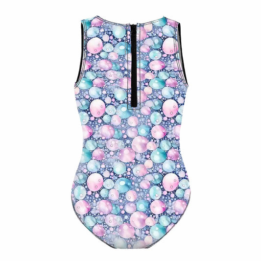 Girl’s One Piece Swimsuits, child swimwear - Bigfoot, Sasquatch Dancing