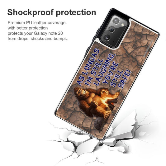 "As long as I'm smiling..." Bigfoot, Sasquatch Quotes, Samsung Note20 Flip Phone Case for Series