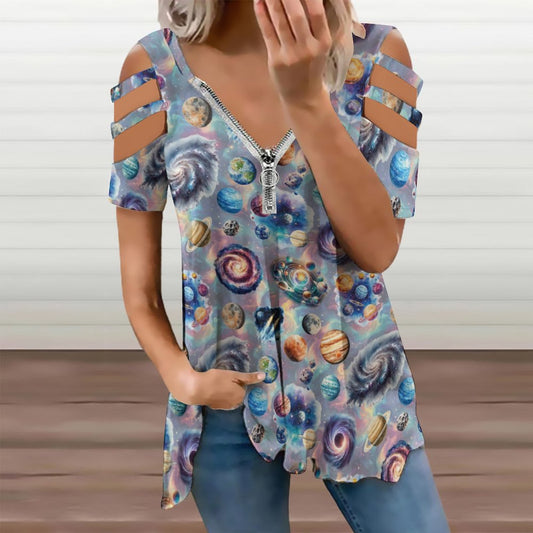 Awesome Designs, Women's Zipper T-Shirts