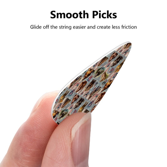 Guitar Picks, 12Pcs, Bigfoot Sasquatch (19) Designs, 3 thicknesses