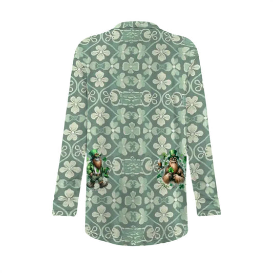 Irish Sasquatch Women's Long-Sleeved Cardigan