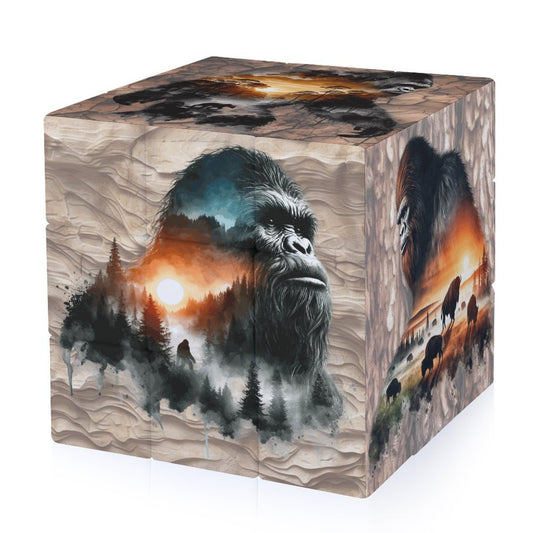 Bigfoot Sasquatch 3x3 Magic Cube