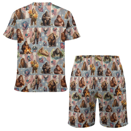 20 Bigfoot, Sasquatch Designs, Children's T-shirt & Shorts Set