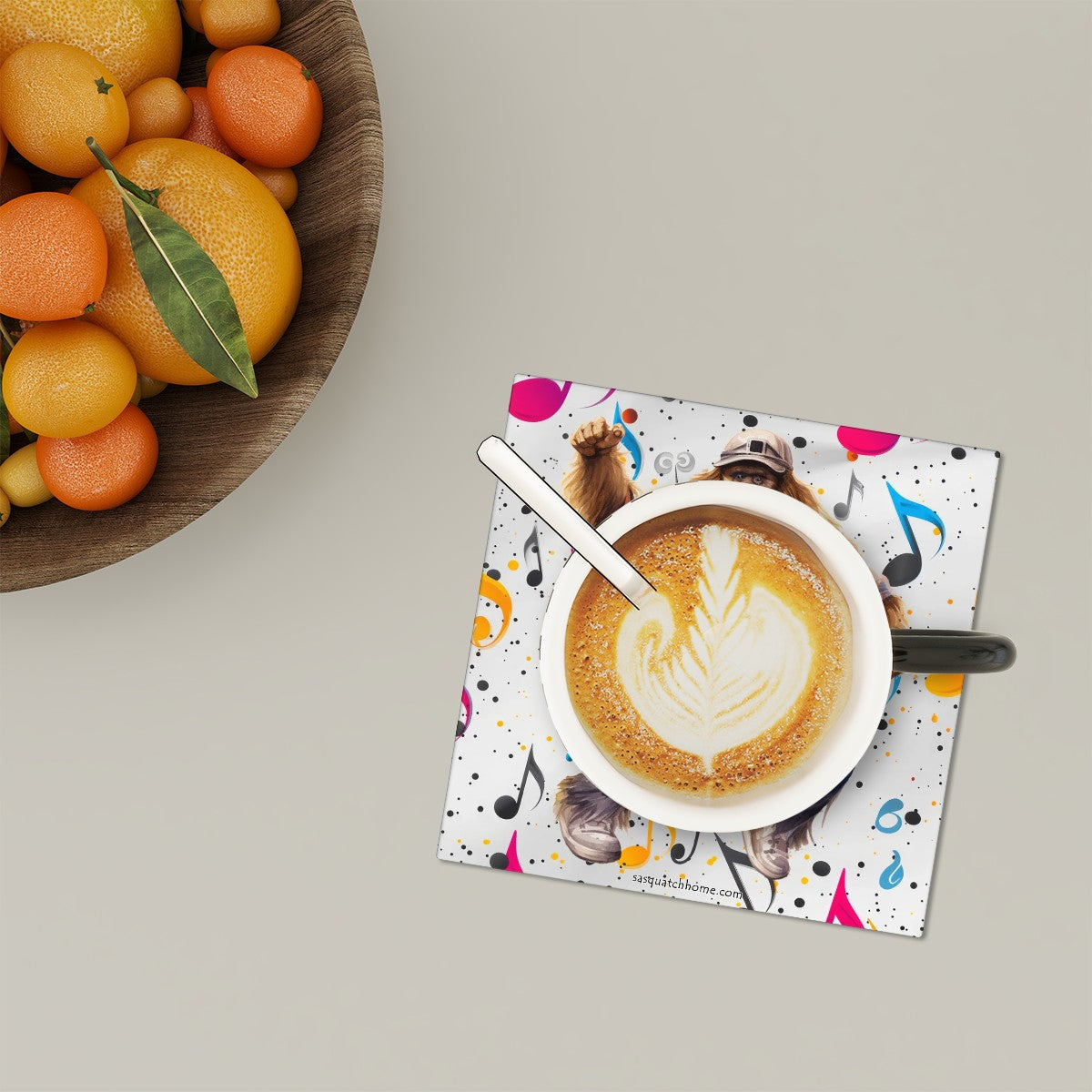 Square Ceramic Coasters 6 pcs