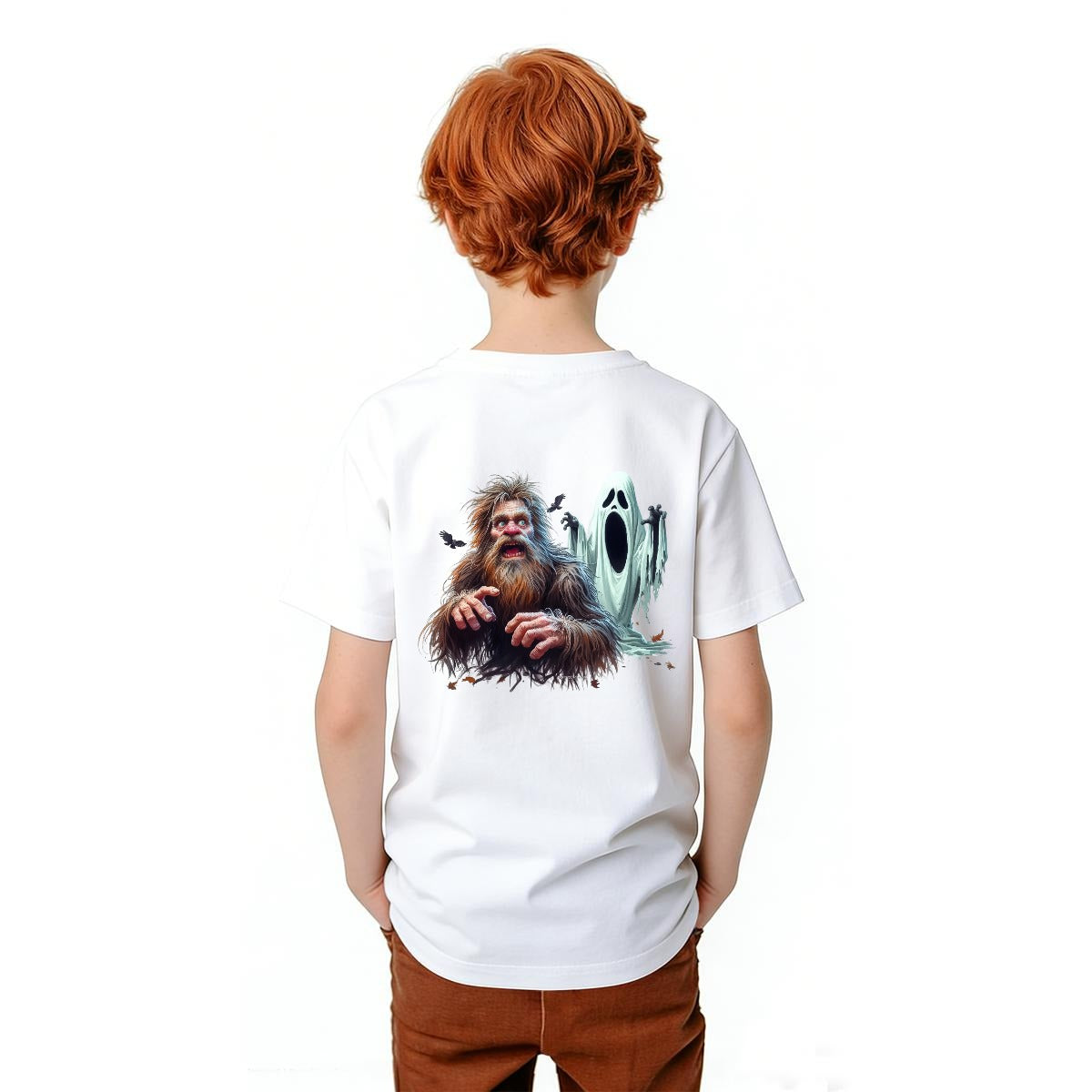 Bigfoot Sasquatch Designs, Kid’s Double Sided Gildan 5000B T Shirt