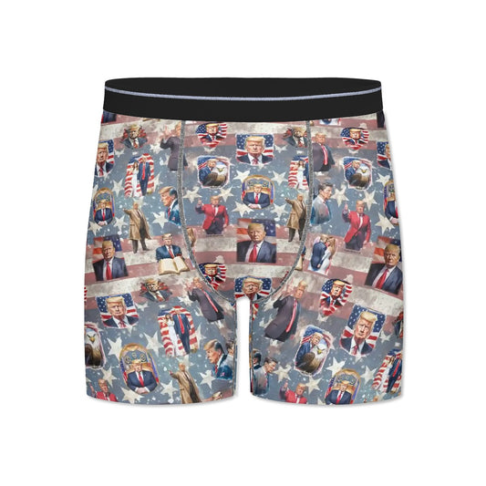 20 Donald Trump Designs, MAGA, Men’s Silk Briefs Underwear