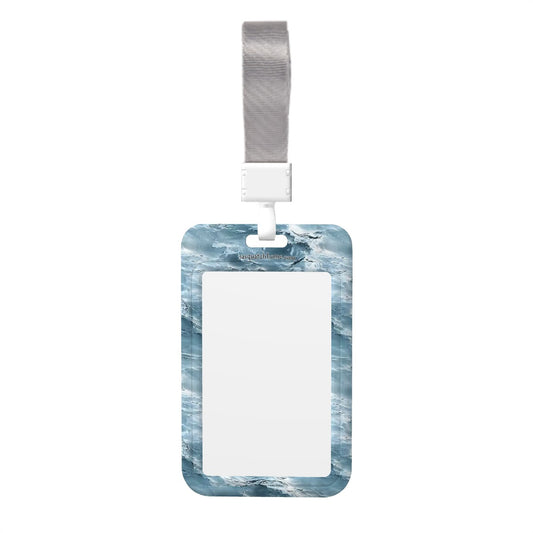 Mermaid Sasquatch, Bigfoot, Durable Double Sided Badge Holder