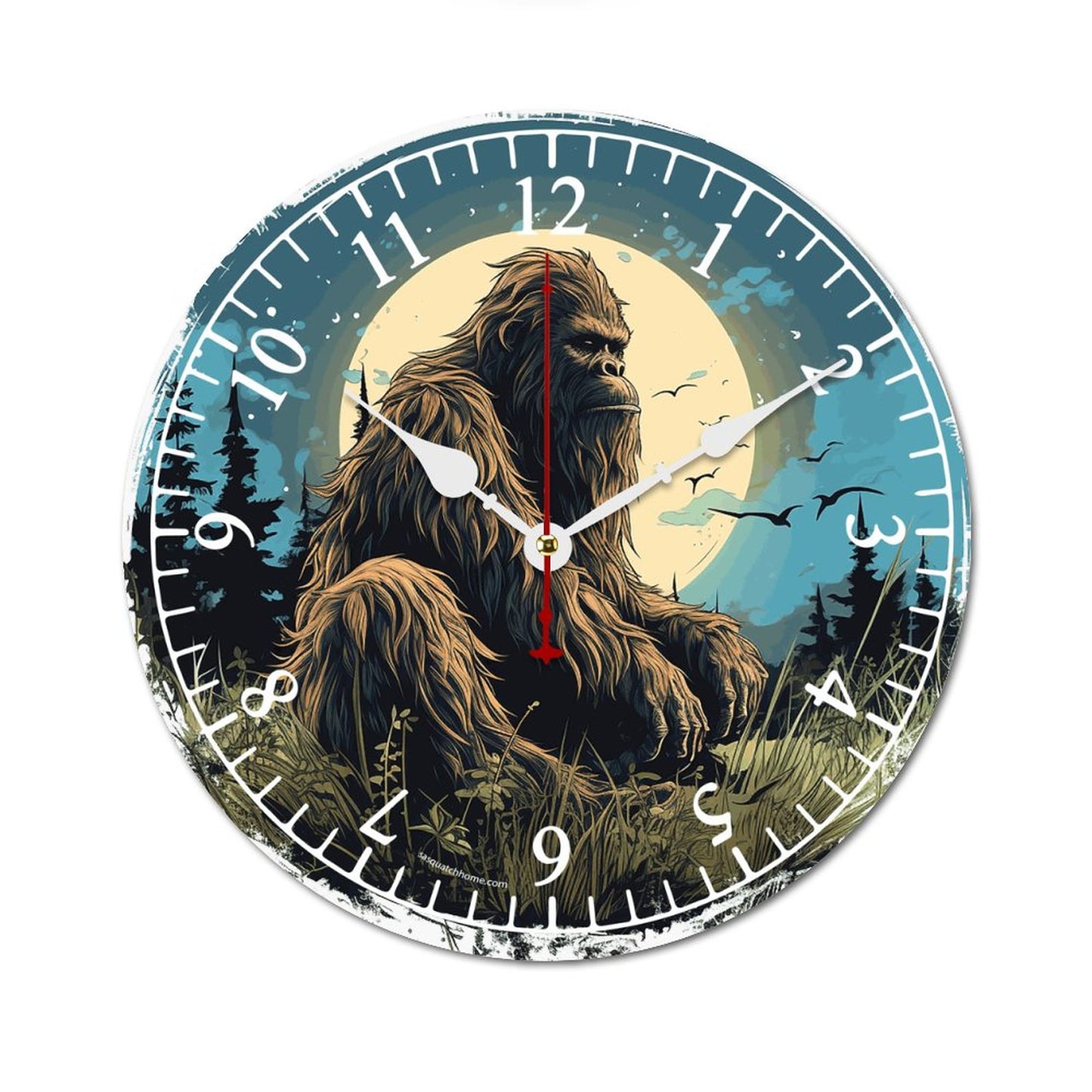 Sasquatch Wooden Wall Clock