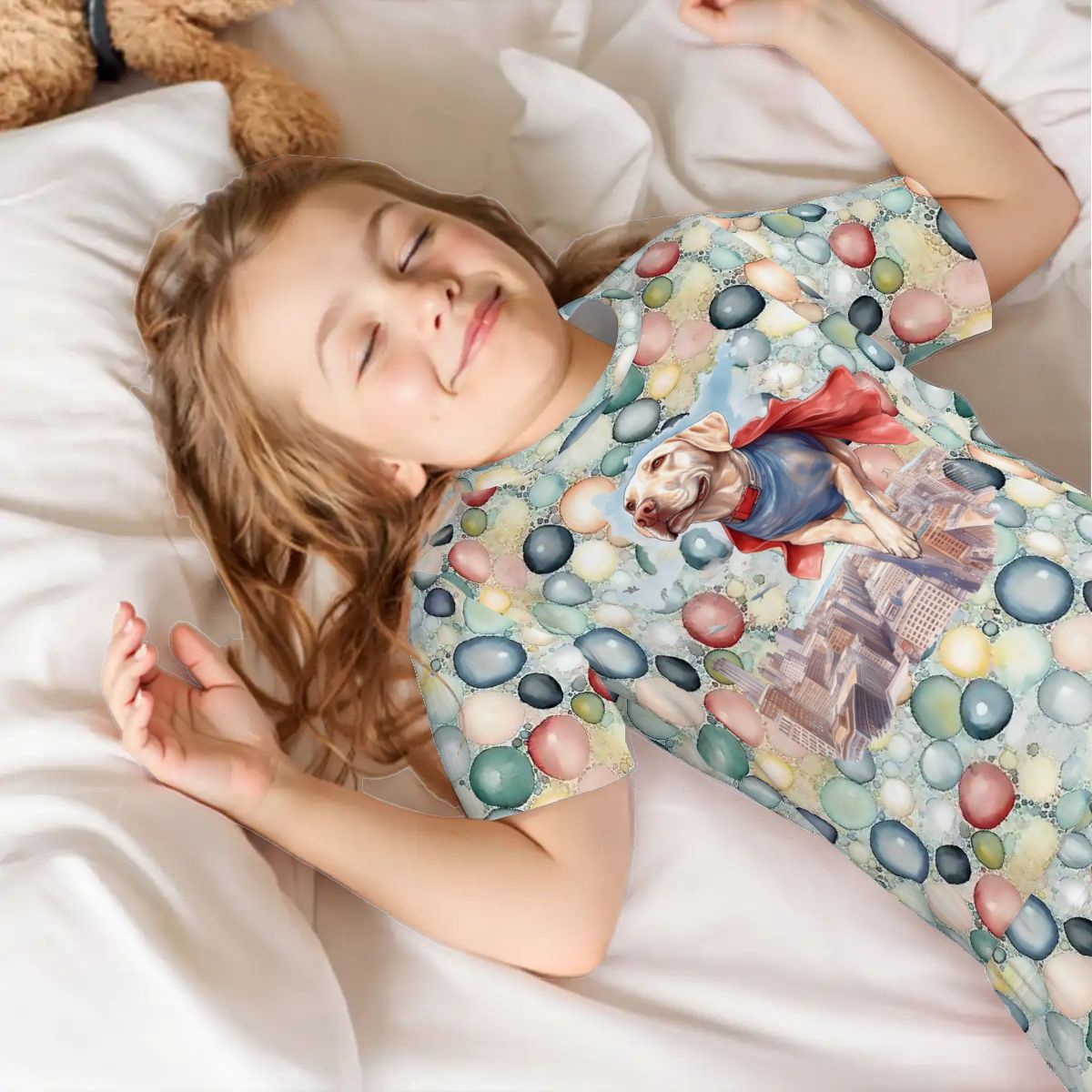 Super Dog, Children’s 2 Piece Short Pajama Set