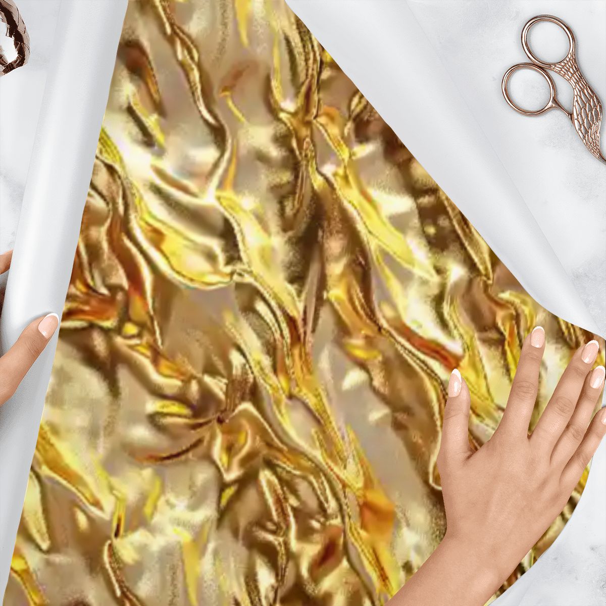 Gold Water, 3 Pack Gift Wrapping Paper Sheets