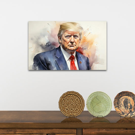 Donald Trump, 32"x20" Canvas Prints Wall Art
