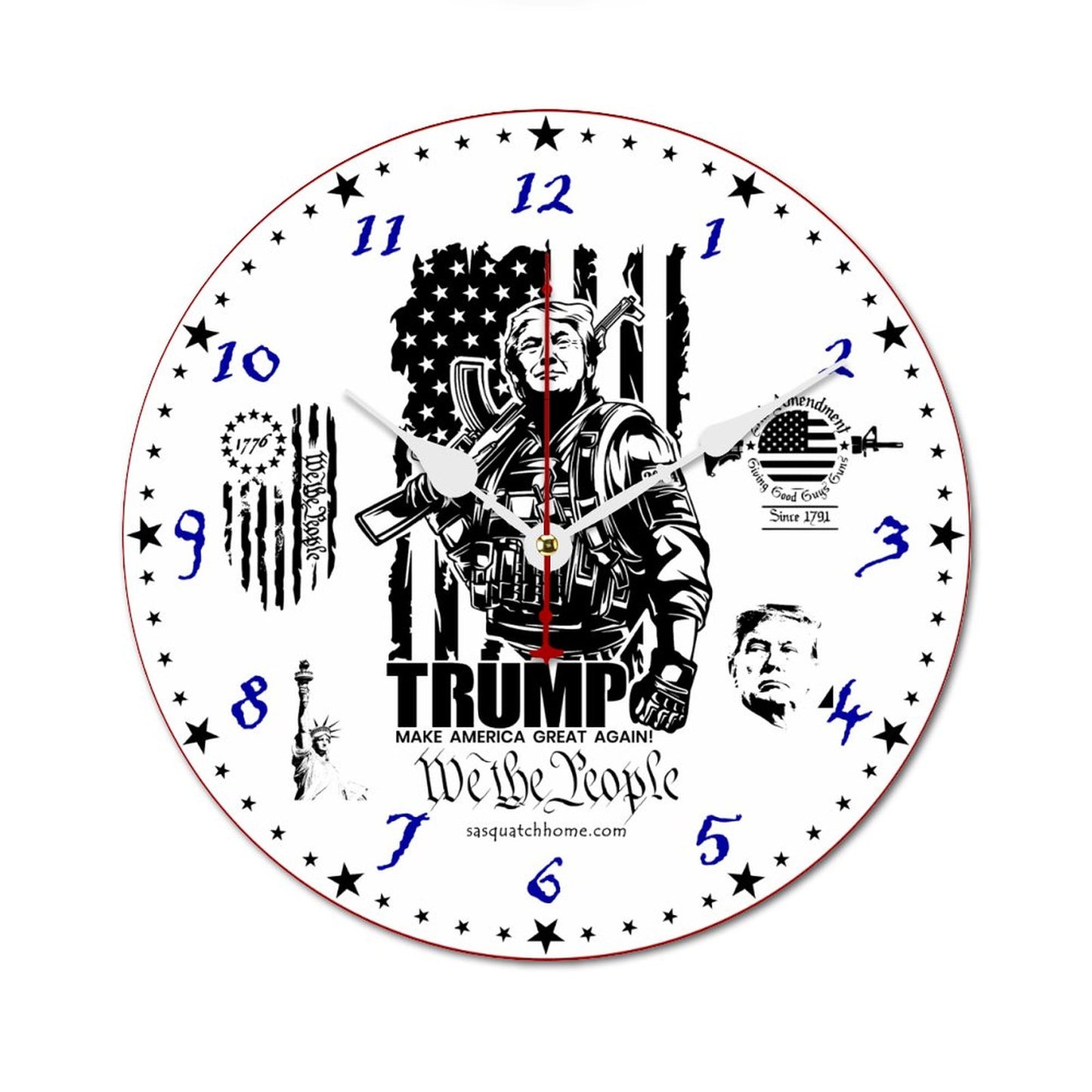 Donald Trump Wooden Wall Clock