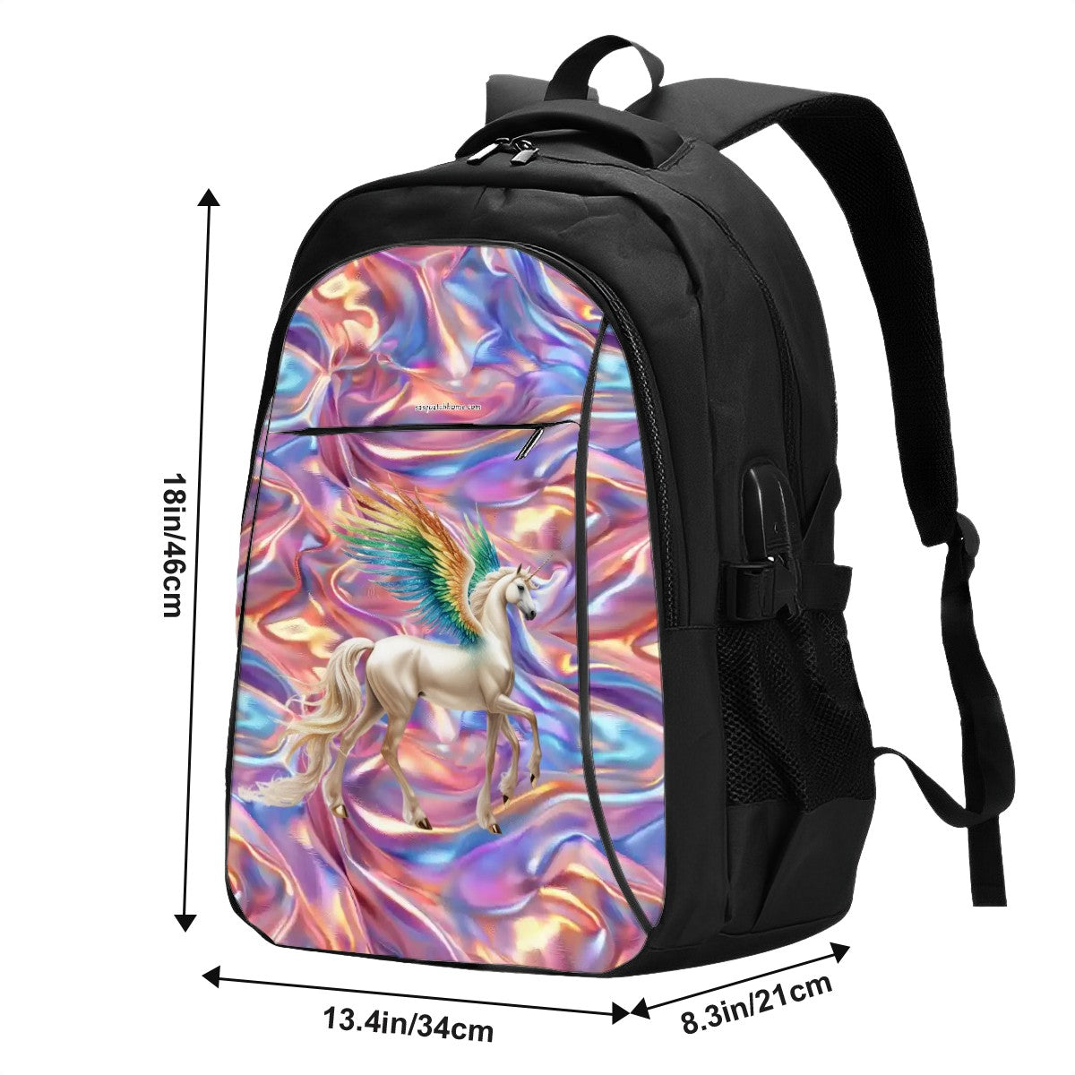 Pegicorn, Large Capacity, Oxford Travel, Laptop Bag with USB Charger