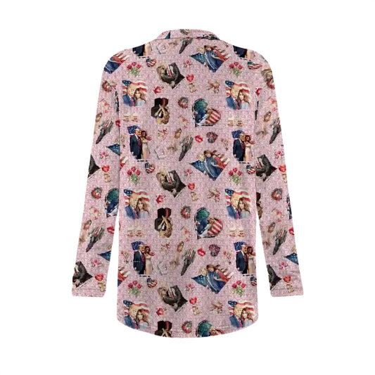 Donald Trump, MAGA Themed Women’s long sleeved cardigan, sweater vest