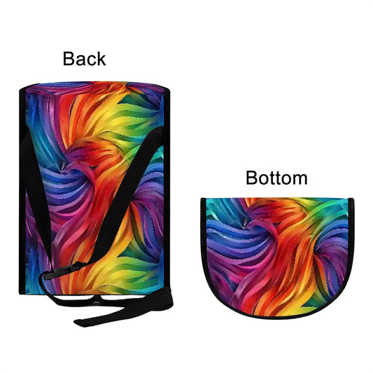 Unicorn on Rainbow Background, Bucket-Shaped Car Trash Bag