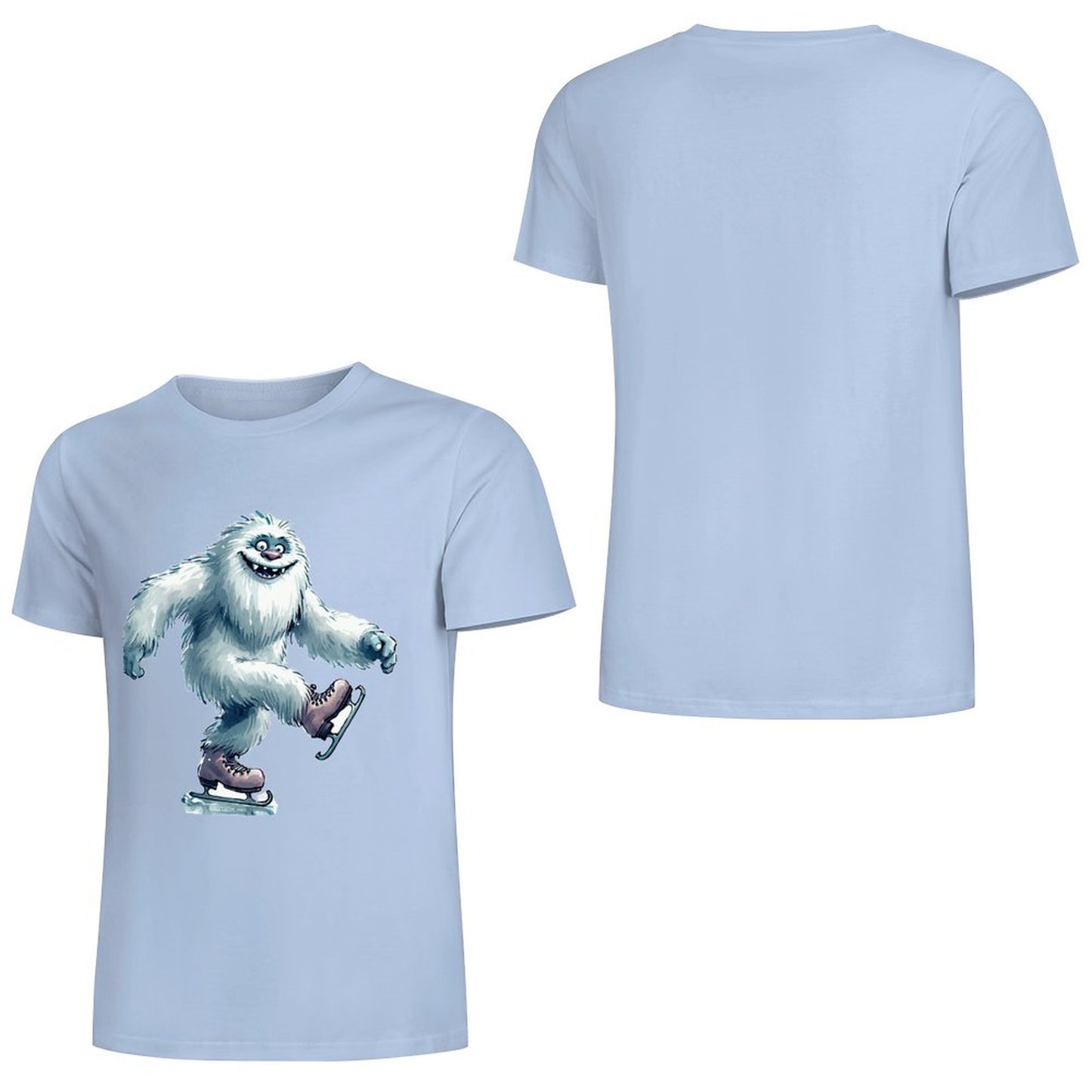 Bigfoot - Sasquatch Yeti Skate, Short Sleeve Cotton T-Shirt