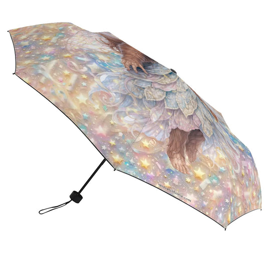 Fairy Sasquatch / Bigfoot Designs 38” UV Protection, Water Wicking Umbrella