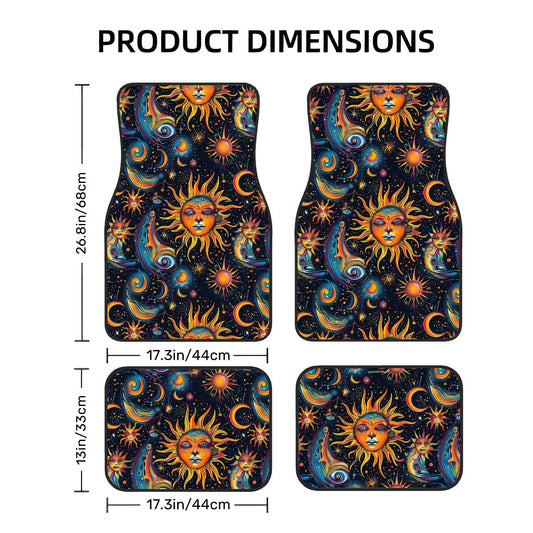 Astrology Designs, 4 Piece Auto Floor Mats
