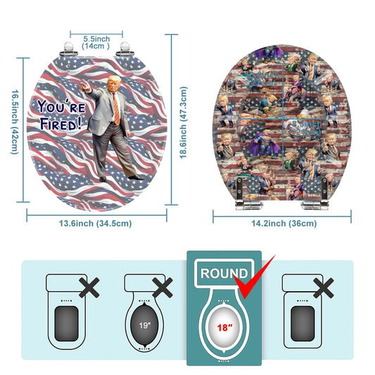 Donald Trump, "You're Fired" Universal Toilet Seat