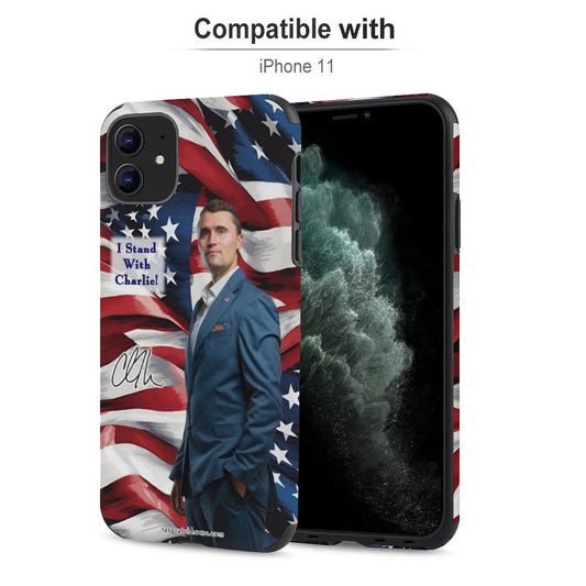 Charlie Kirk Memorial, Microfiber iPhone Case for iPhone 11 Series