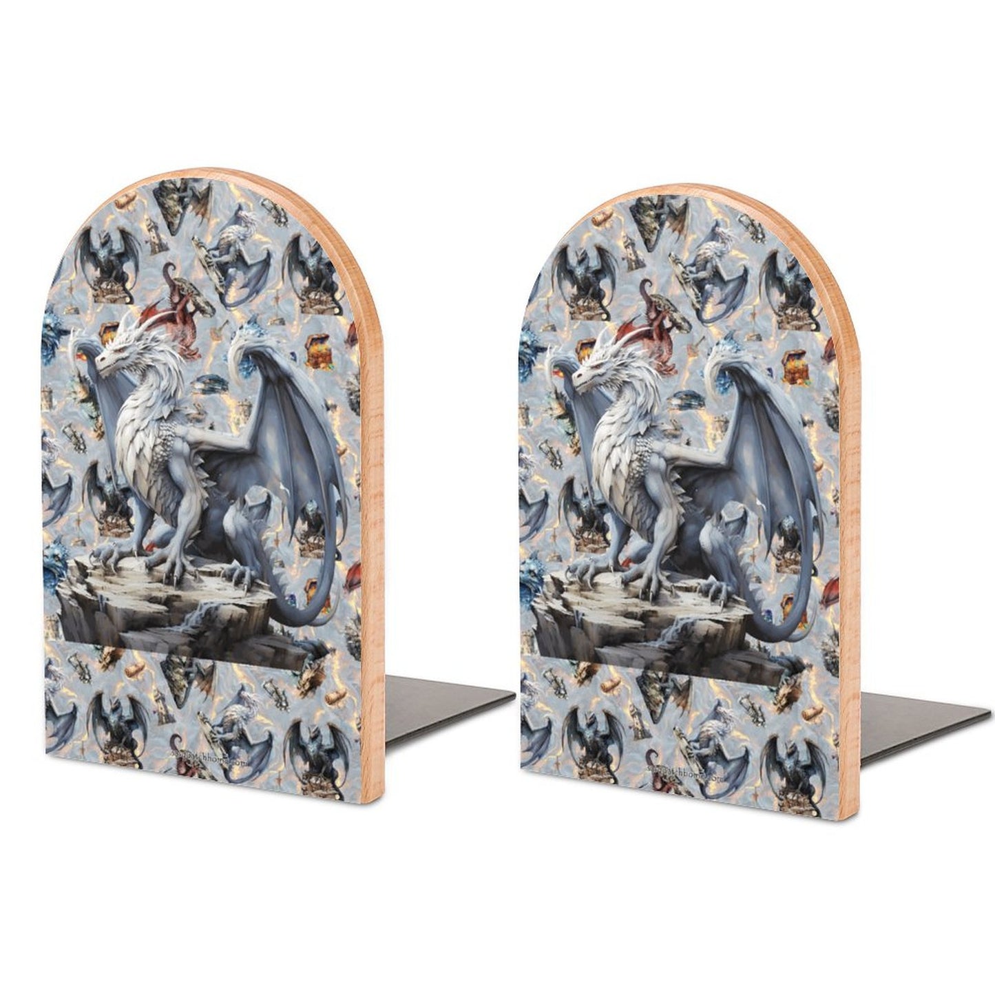 Dragon, Wood Bookends