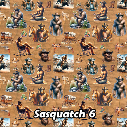 Coyboy Bigfoot Sasquatch 6, 3 Pack Gift Wrapping Paper Sheets - Over 300 Square Feet of Gift Wrap