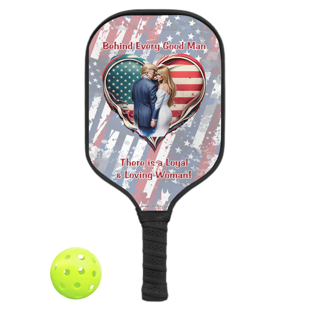 Donald & Melania Trump "Behind every goo man", Pickleball Paddle