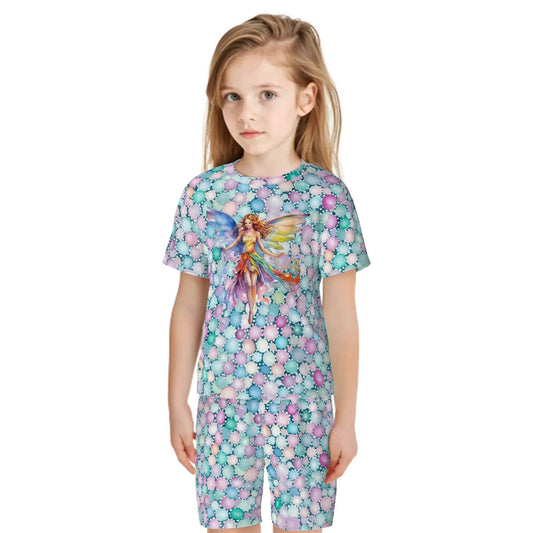 Rainbow Fairy, Children’s 2 Piece Short Pajama Set