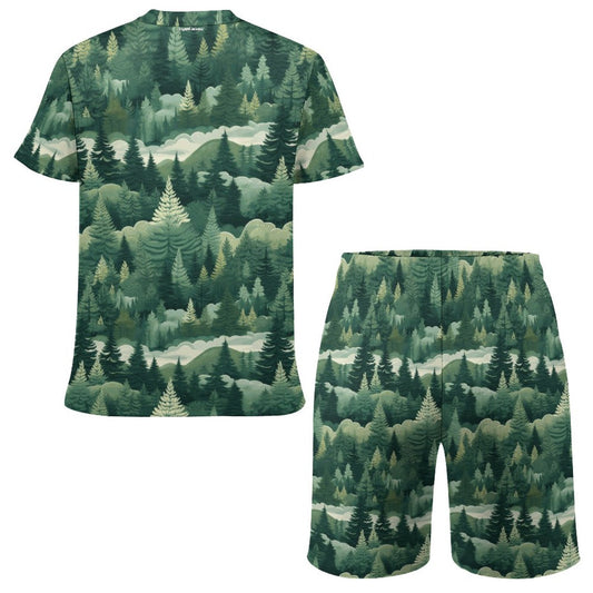 Bigfoot, Sasquatch, Family, Children's T-shirt & Shorts Set