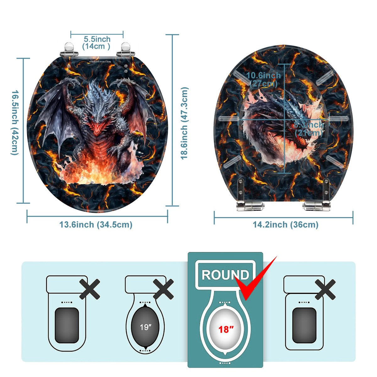 Fire Dragon, Universal Toilet Seat