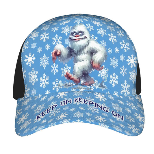 Bigfoot, Sasquatch, Yeti, "Keep on keeping on", Baseball Cap, Polyester Twill