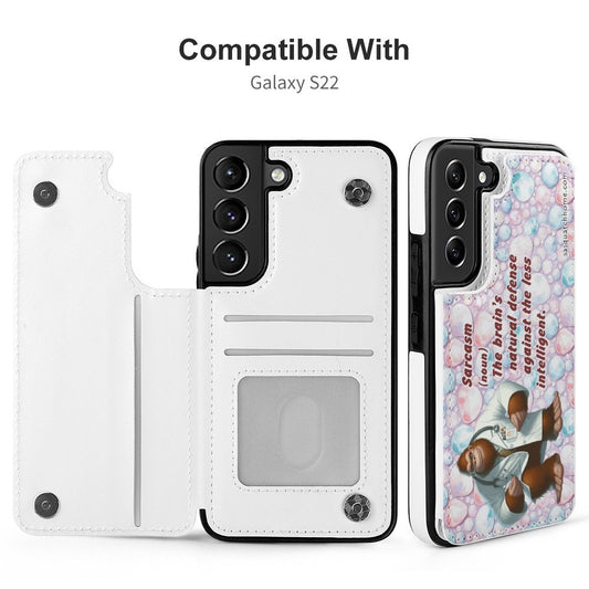 Bigfoot, Sasquatch "Sarcasm.." Definition, Samsung S22 Cell Phone Case / Folding Wallet