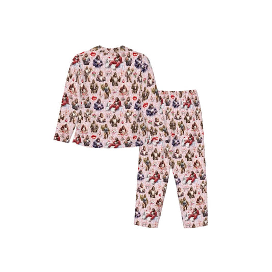 Bigfoot / Sasquatch Themed Long Sleeved Set Pajamas for Women