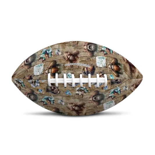 20 Bigfoot / Sasquatch Designs, Bigfoot Sasquatch- Leather Football