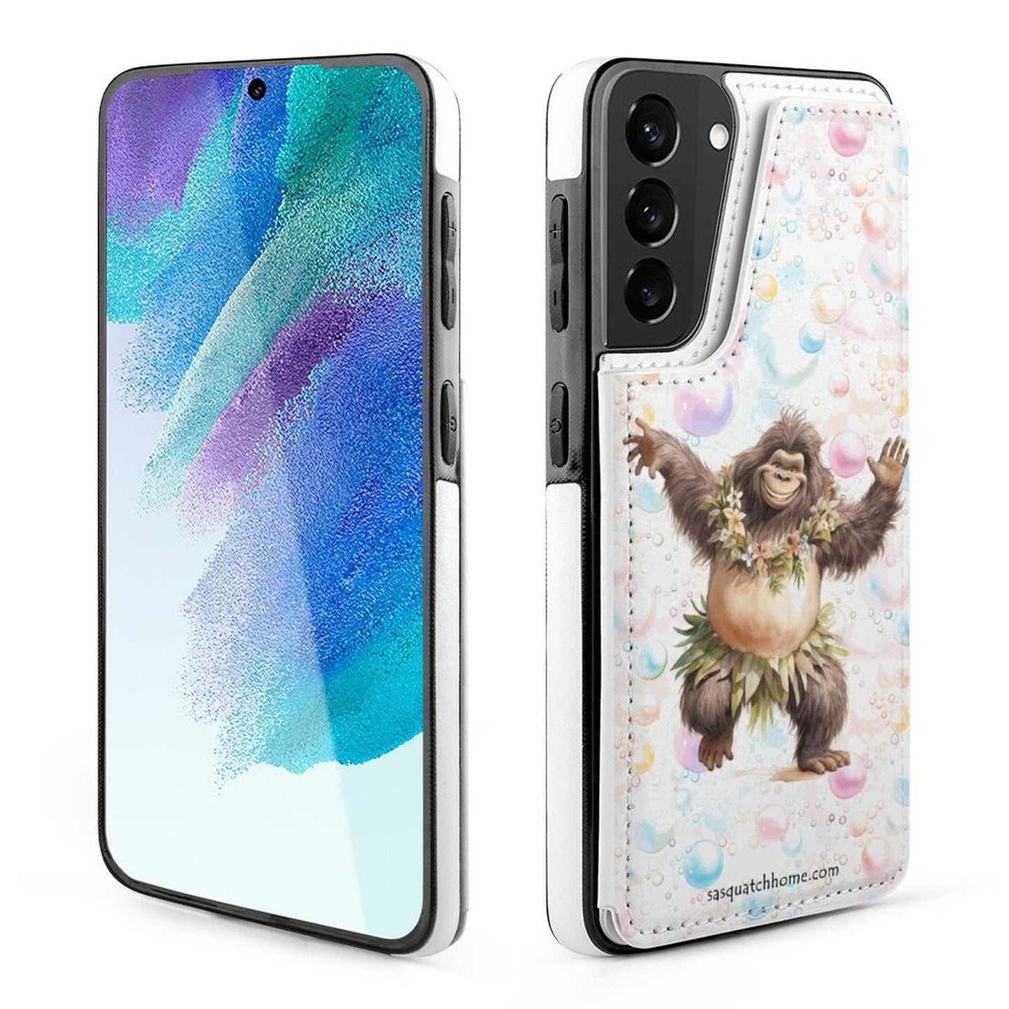 Samsung S21 Ultra, Phone Case / Flip Cover Wallet - Dancing Sasquatch