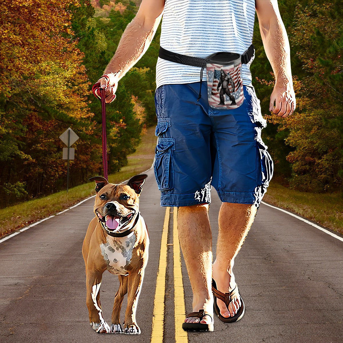 Patriot Sasquatch, Bigfoot Pet Toy & Treat Pouch / Purse