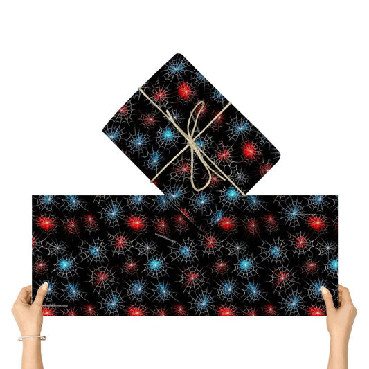 Spider Web, 3 Pack Gift Wrapping Paper Sheets