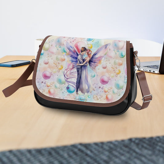 Fairy Lovers, Leather Shoulder Bag / Purse