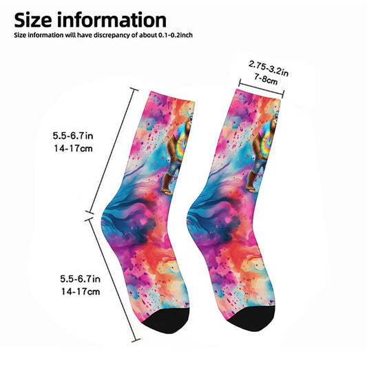Hippie Bigfoot Sasquatch, Children’s Polyester Socks