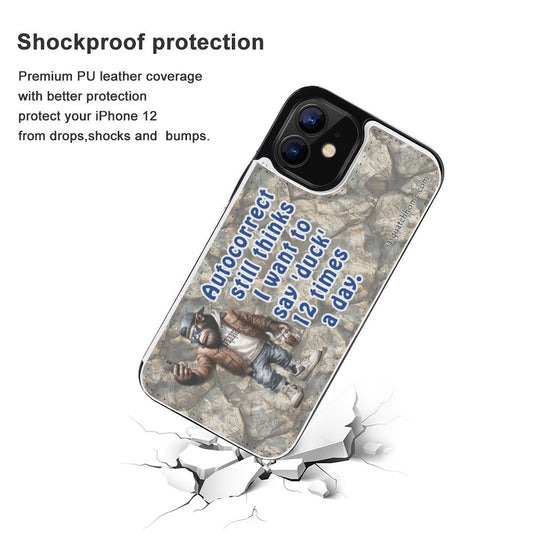 iPhone 12 Series Cell / Mobile phone Flip wallet case- , "Autocorrect.."