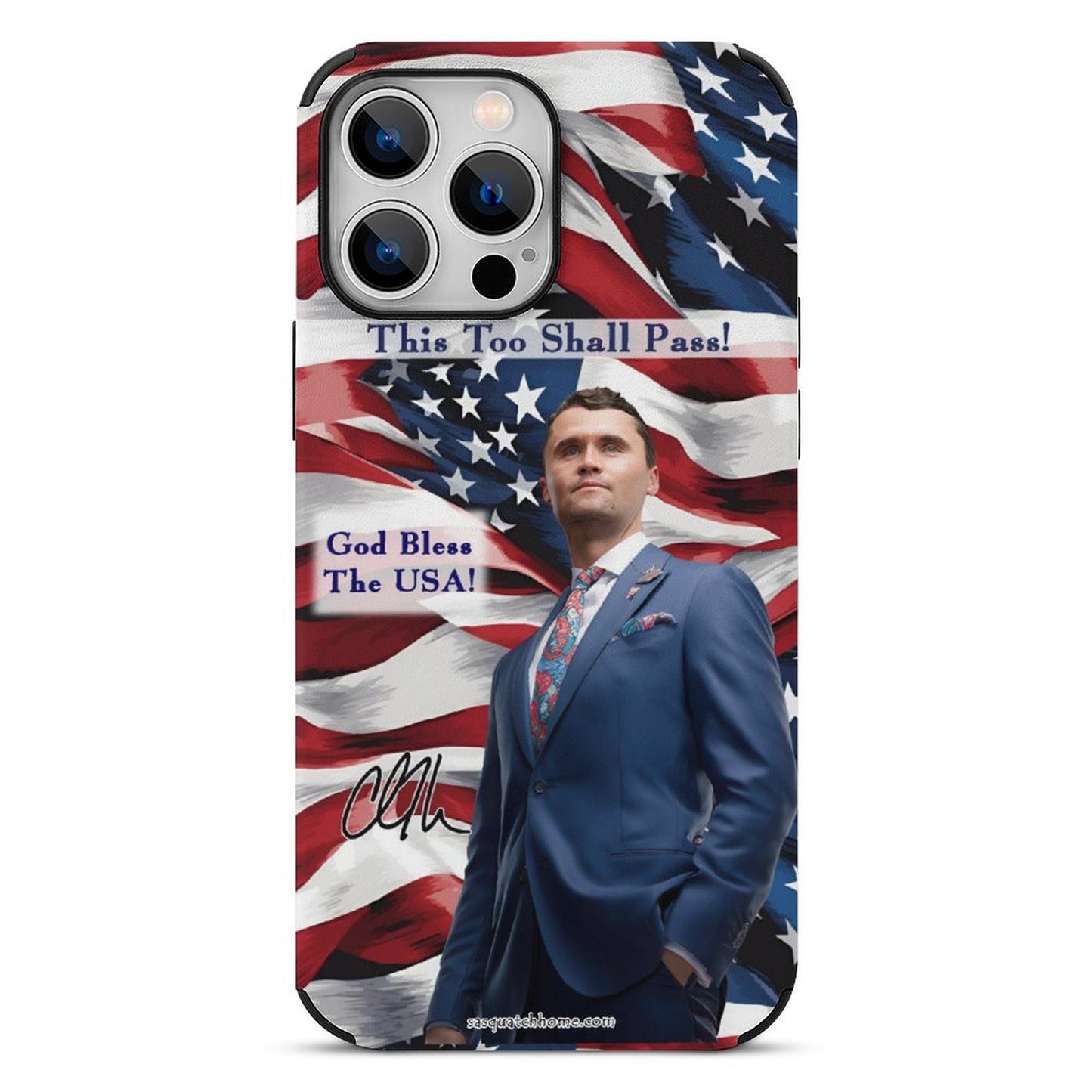 Charlie Kirk Memorial, Microfiber iPhone 13 Cases