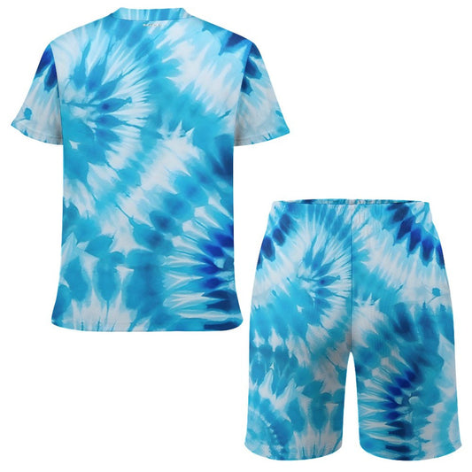 19 Tie Dye designs, Children's T-shirt & Shorts Set, kid’s outfit, child clothing set, tshirt, shorts